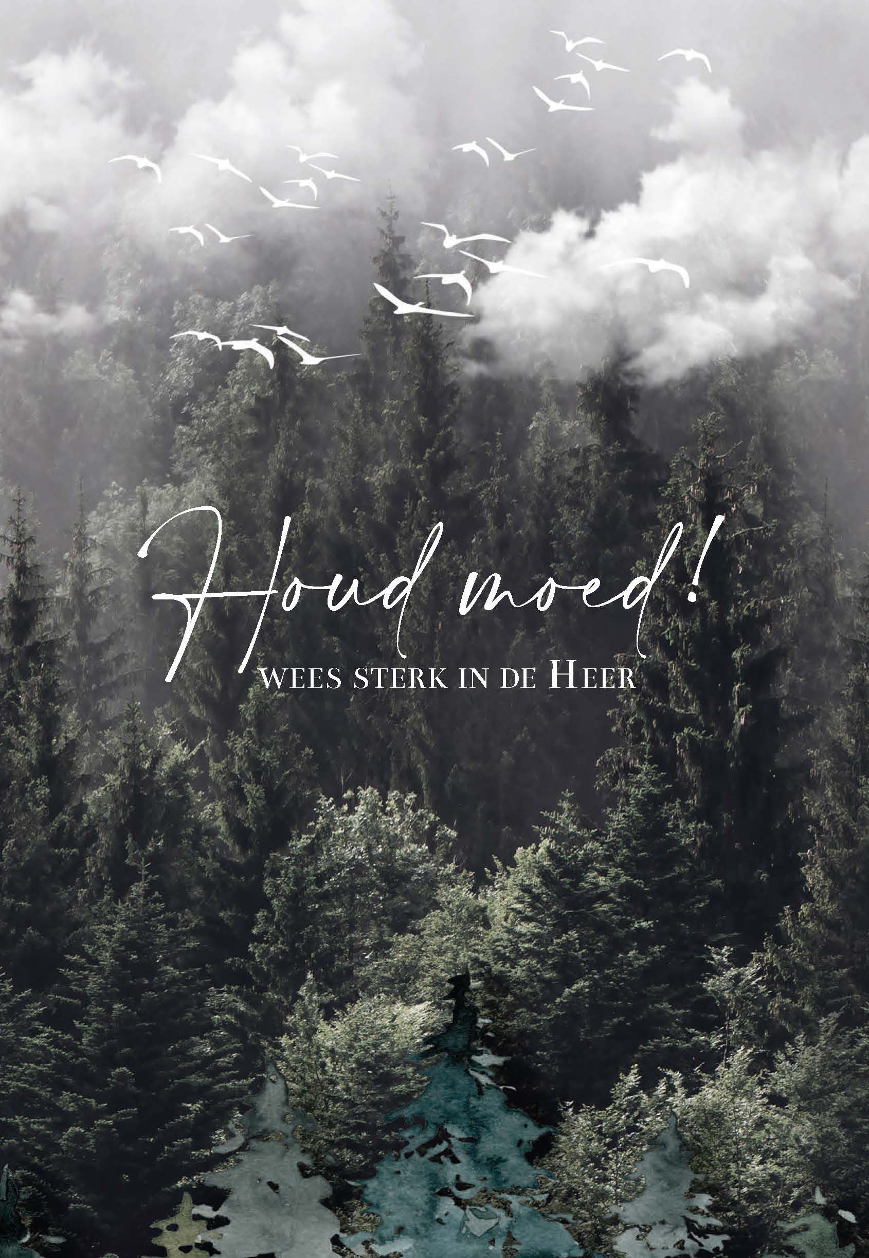 MA55047 - Wenskaart 'Houd moed' MA55047 - Wenskaart 'Houd moed'