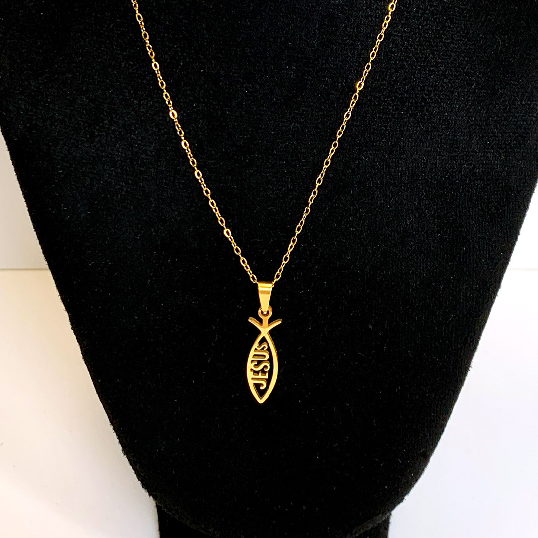 MA47003 - Ketting Visje Jezus - Goud MA47003 - Ketting Visje Jezus - Goud