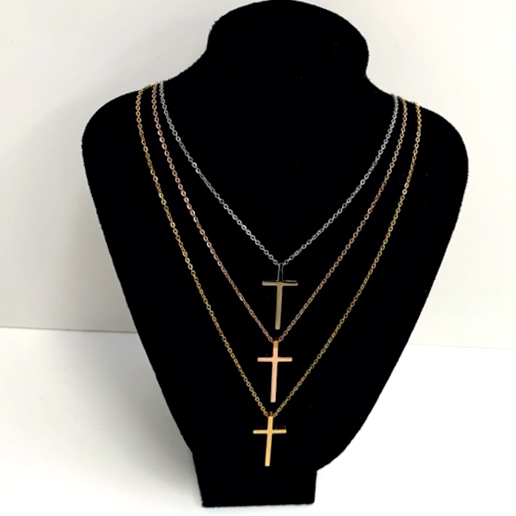 MA47015-MA47017 - Ketting Kruisje 3 cm MA47015-MA47017 - Ketting Kruisje 3 cm